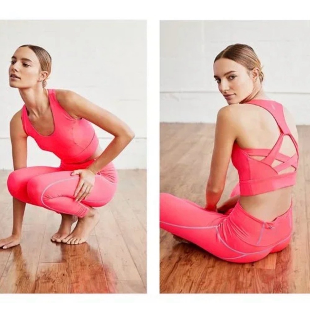 Free People Movement Pink Lightning Synergy Active Brami